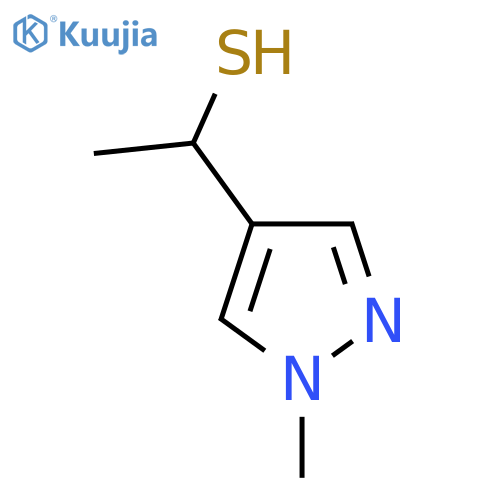 1-(1-Methyl-1h-pyrazol-4-yl)ethane-1-thiol structure