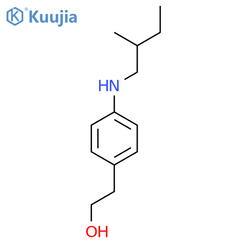 2-{4-(2-methylbutyl)aminophenyl}ethan-1-ol structure