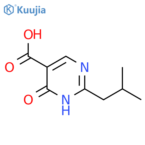 5-Pyrimidinecarboxylic acid, 1,6-dihydro-2-(2-methylpropyl)-6-oxo- structure