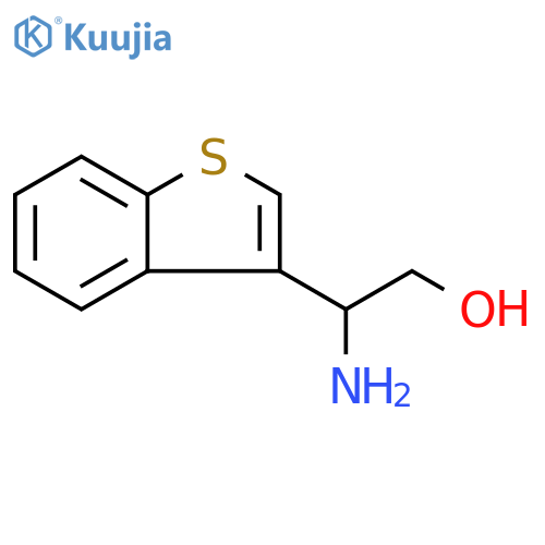 2-amino-2-(1-benzothiophen-3-yl)ethan-1-ol structure