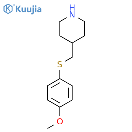 4-{[(4-methoxyphenyl)sulfanyl]methyl}piperidine structure