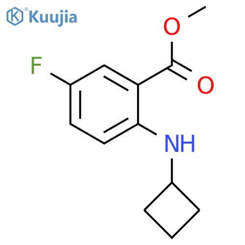 Methyl 2-(cyclobutylamino)-5-fluorobenzoate structure
