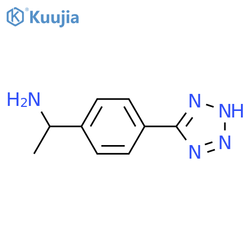 1-4-(1H-1,2,3,4-tetrazol-5-yl)phenylethan-1-amine structure