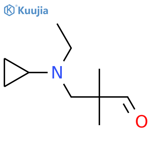 3-[Cyclopropyl(ethyl)amino]-2,2-dimethylpropanal structure