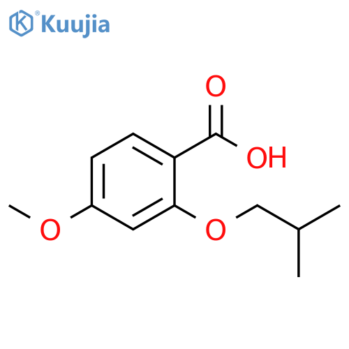 4-methoxy-2-(2-methylpropoxy)benzoic acid structure