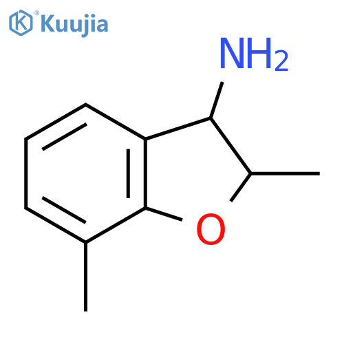 2,7-Dimethyl-2,3-dihydro-1-benzofuran-3-amine structure