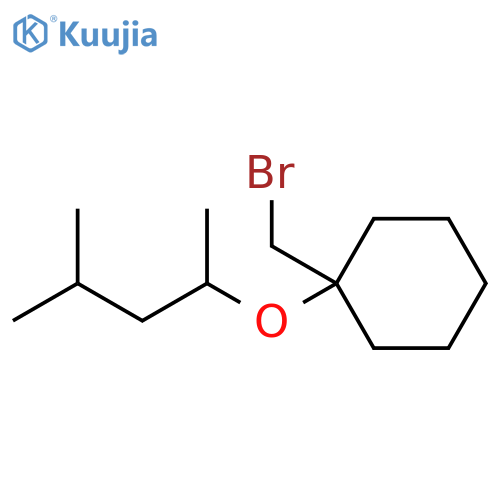 1-(bromomethyl)-1-(4-methylpentan-2-yl)oxycyclohexane structure