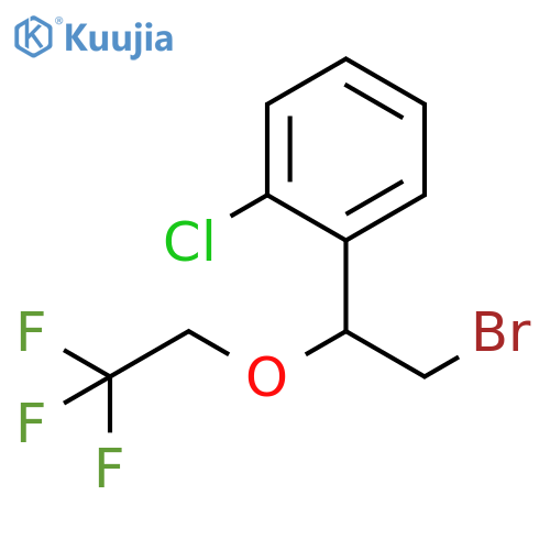 1-2-bromo-1-(2,2,2-trifluoroethoxy)ethyl-2-chlorobenzene structure