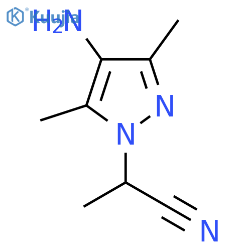2-(4-Amino-3,5-dimethyl-1h-pyrazol-1-yl)propanenitrile structure