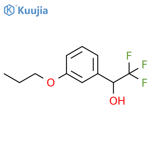 Benzenemethanol, 3-propoxy-α-(trifluoromethyl)- structure