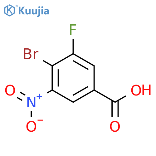 4-Bromo-3-fluoro-5-nitrobenzoic acid structure