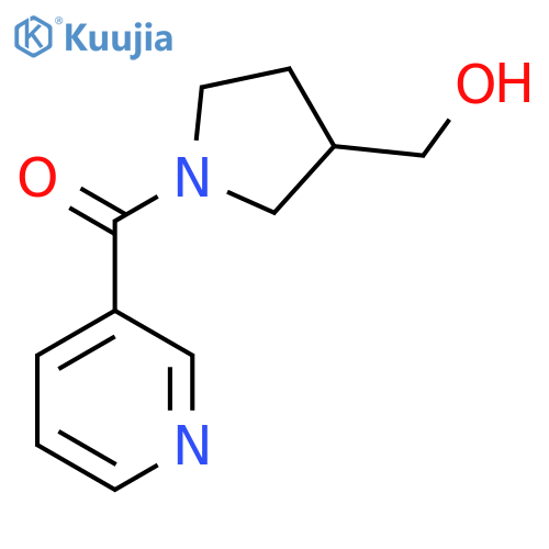 [1-(Pyridine-3-carbonyl)pyrrolidin-3-yl]methanol structure