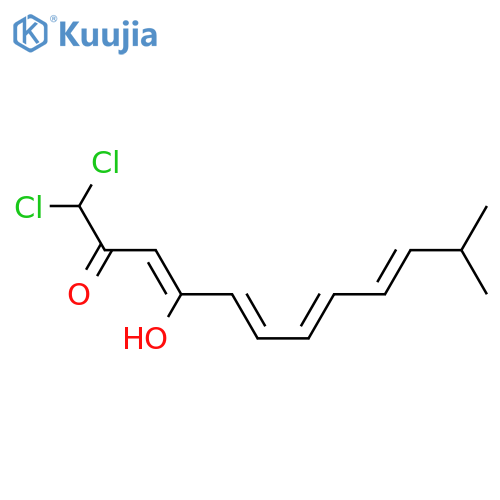 3,5,7,9-Dodecatetraen-2-one,1,1-dichloro-4-hydroxy-11-methyl- (9CI) structure
