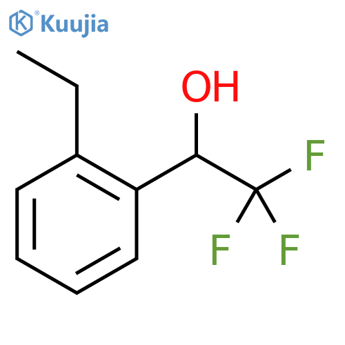 1-(2-ethylphenyl)-2,2,2-trifluoroethan-1-ol structure