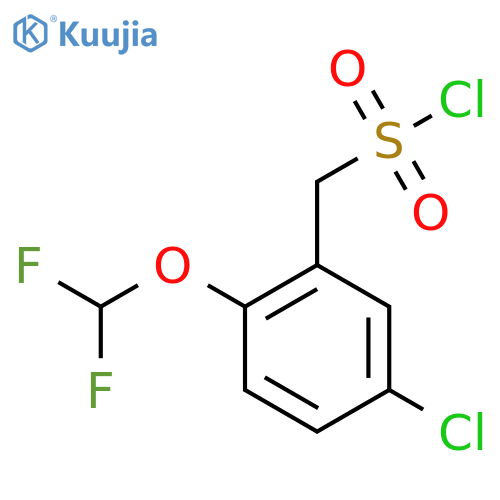 5-chloro-2-(difluoromethoxy)phenylmethanesulfonyl chloride structure