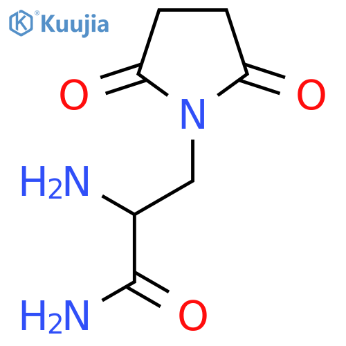 2-Amino-3-(2,5-dioxopyrrolidin-1-yl)propanamide structure