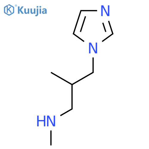 [3-(1H-imidazol-1-yl)-2-methylpropyl](methyl)amine structure