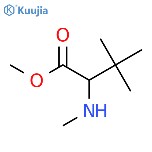Methyl 3,3-dimethyl-2-(methylamino)butanoate structure