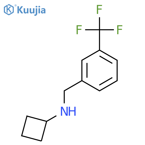 N-{[3-(Trifluoromethyl)phenyl]methyl}cyclobutanamine structure