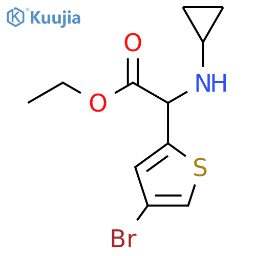 ethyl 2-(4-bromothiophen-2-yl)-2-(cyclopropylamino)acetate structure