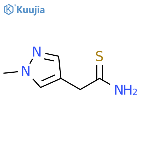 2-(1-methyl-1H-pyrazol-4-yl)ethanethioamide structure