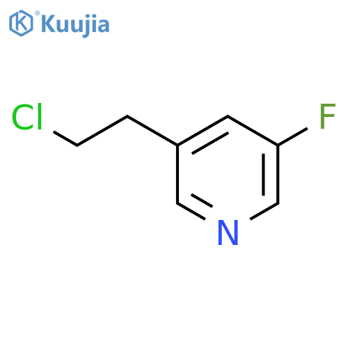 3-(2-chloroethyl)-5-fluoropyridine structure