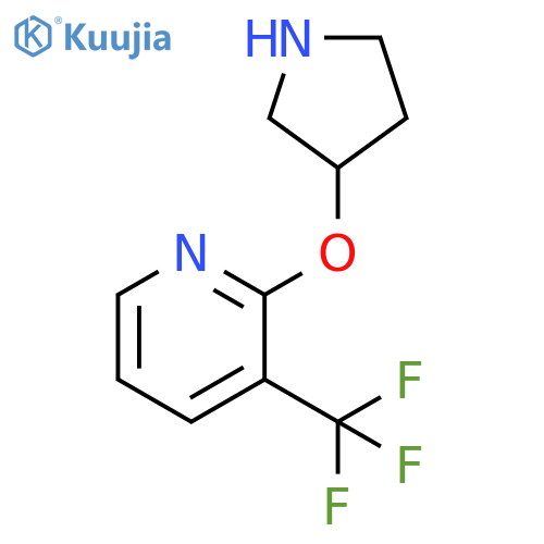 2-(pyrrolidin-3-yloxy)-3-(trifluoromethyl)pyridine structure