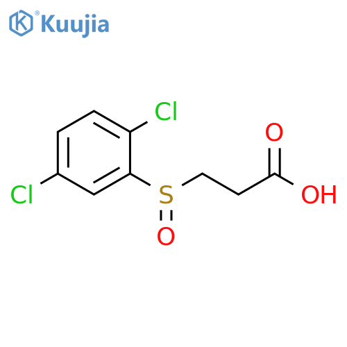 3-(2,5-DICHLOROBENZENESULFINYL)PROPANOIC ACID structure