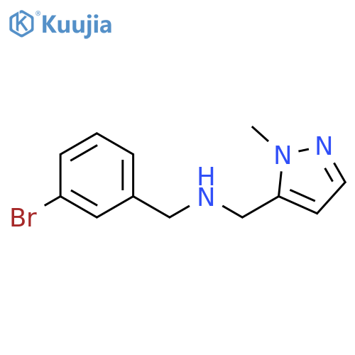 (3-bromophenyl)methyl(1-methyl-1H-pyrazol-5-yl)methylamine structure