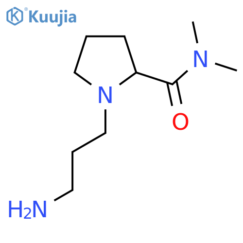 1-(3-aminopropyl)-N,N-dimethylpyrrolidine-2-carboxamide structure