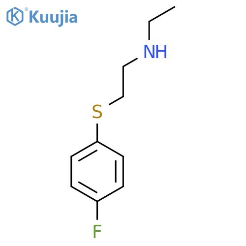 ethyl({2-(4-fluorophenyl)sulfanylethyl})amine structure