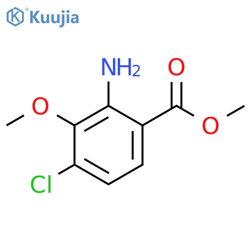 methyl 2-amino-4-chloro-3-methoxybenzoate structure
