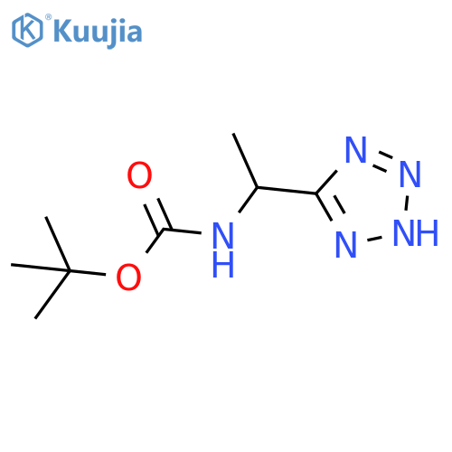 tert-butyl N-1-(2H-1,2,3,4-tetrazol-5-yl)ethylcarbamate structure