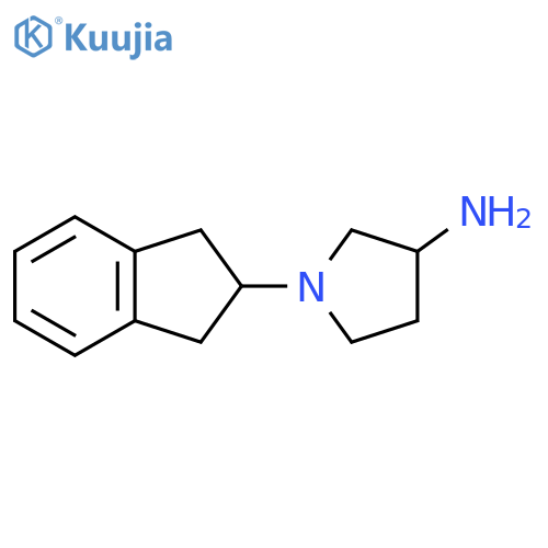 1-(2,3-Dihydro-1h-inden-2-yl)pyrrolidin-3-amine structure
