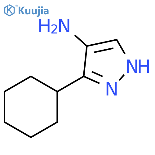 3-cyclohexyl-1H-pyrazol-4-amine structure