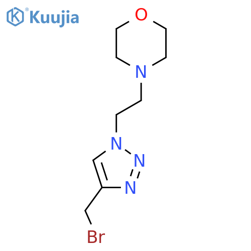 4-{2-4-(bromomethyl)-1H-1,2,3-triazol-1-ylethyl}morpholine structure