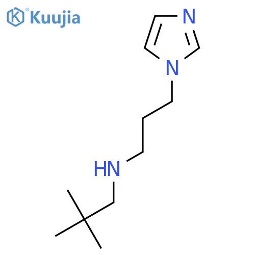 (2,2-dimethylpropyl)3-(1H-imidazol-1-yl)propylamine structure