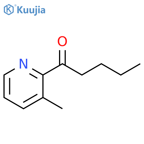 2-Pentanoyl-3-picoline structure