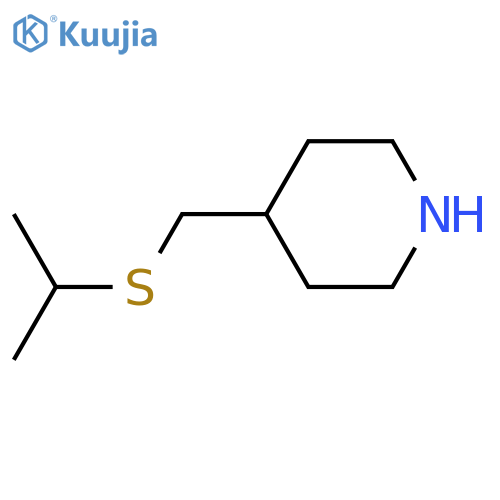 4-[(Propan-2-ylsulfanyl)methyl]piperidine structure