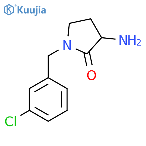 3-Amino-1-(3-chlorobenzyl)pyrrolidin-2-one structure
