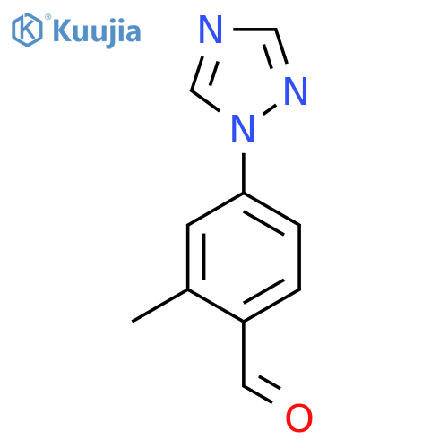 2-Methyl-4-(1H-1,2,4-triazol-1-yl)benzaldehyde structure