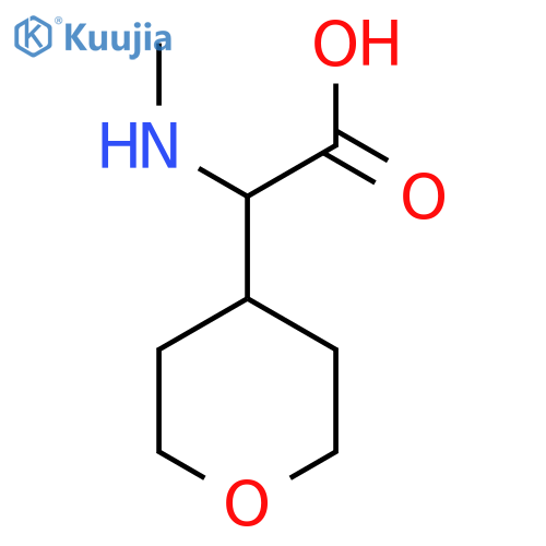 2-(Methylamino)-2-(oxan-4-yl)acetic acid structure
