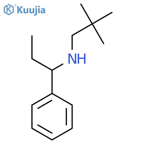 (2,2-Dimethylpropyl)(1-phenylpropyl)amine structure