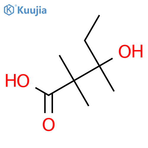 3-hydroxy-2,2,3-trimethylpentanoic acid structure