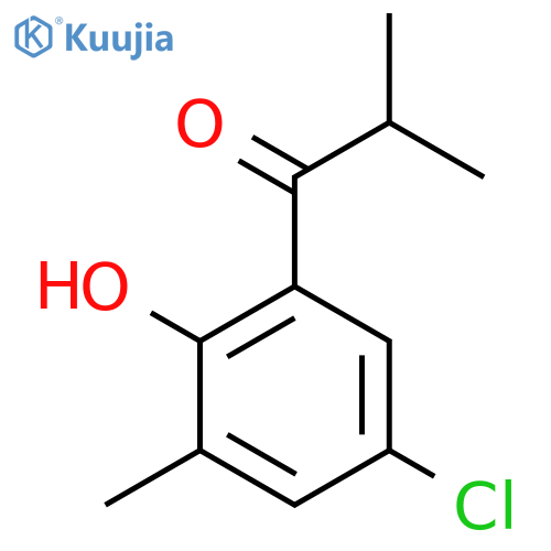 1-(5-Chloro-2-hydroxy-3-methylphenyl)-2-methylpropan-1-one structure