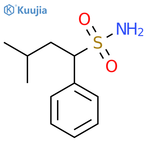 Benzenemethanesulfonamide, α-(2-methylpropyl)- structure