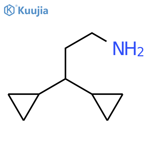 3,3-dicyclopropylpropan-1-amine structure