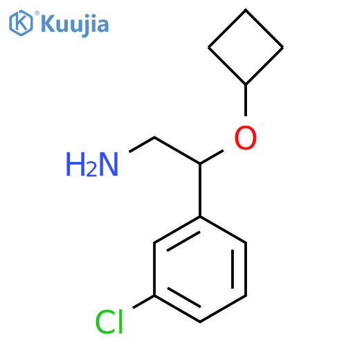 2-(3-Chlorophenyl)-2-cyclobutyloxyethanamine structure