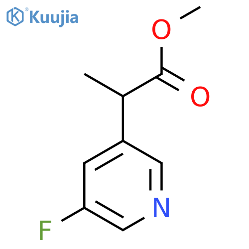 Methyl 2-(5-fluoropyridin-3-yl)propanoate structure