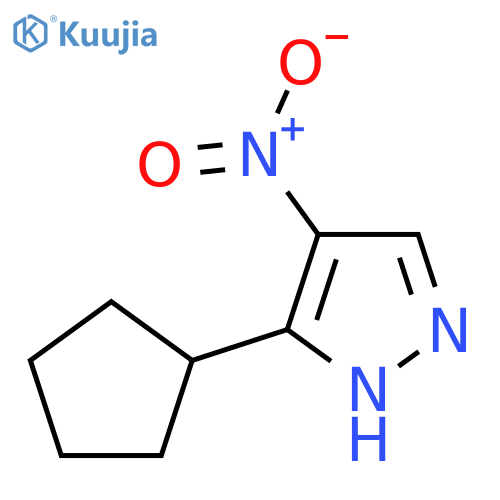 5-cyclopentyl-4-nitro-1H-pyrazole structure